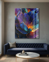 Blue & Gold Flower - M - Vision