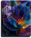 Blue & Gold Flower