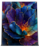 Blue & Gold Flower - M - Vision