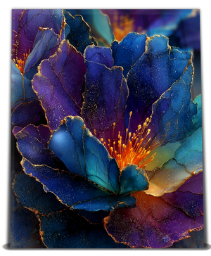 Blue & Gold Flower