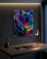 Blue & Gold Flower - M - Vision