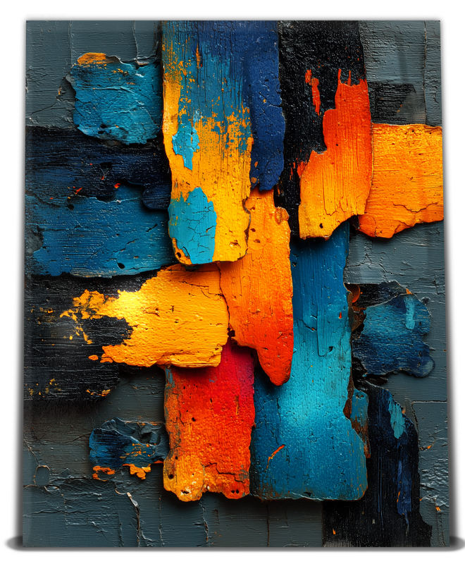 Colorful Wood Layers