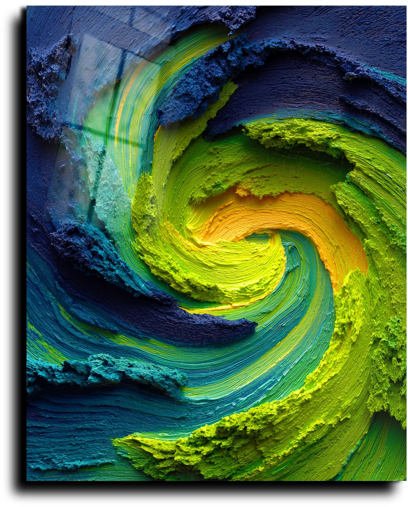 Green & Yellow Swirl - M - Vision