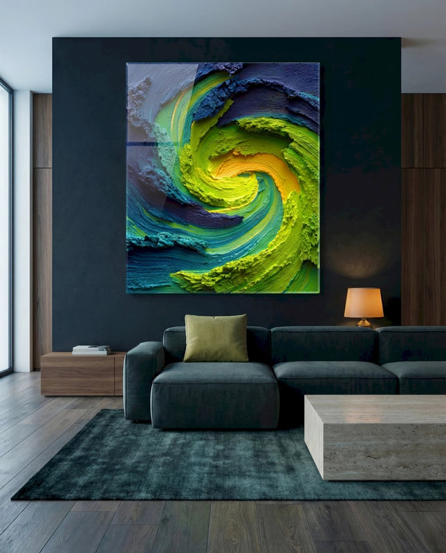 Green & Yellow Swirl