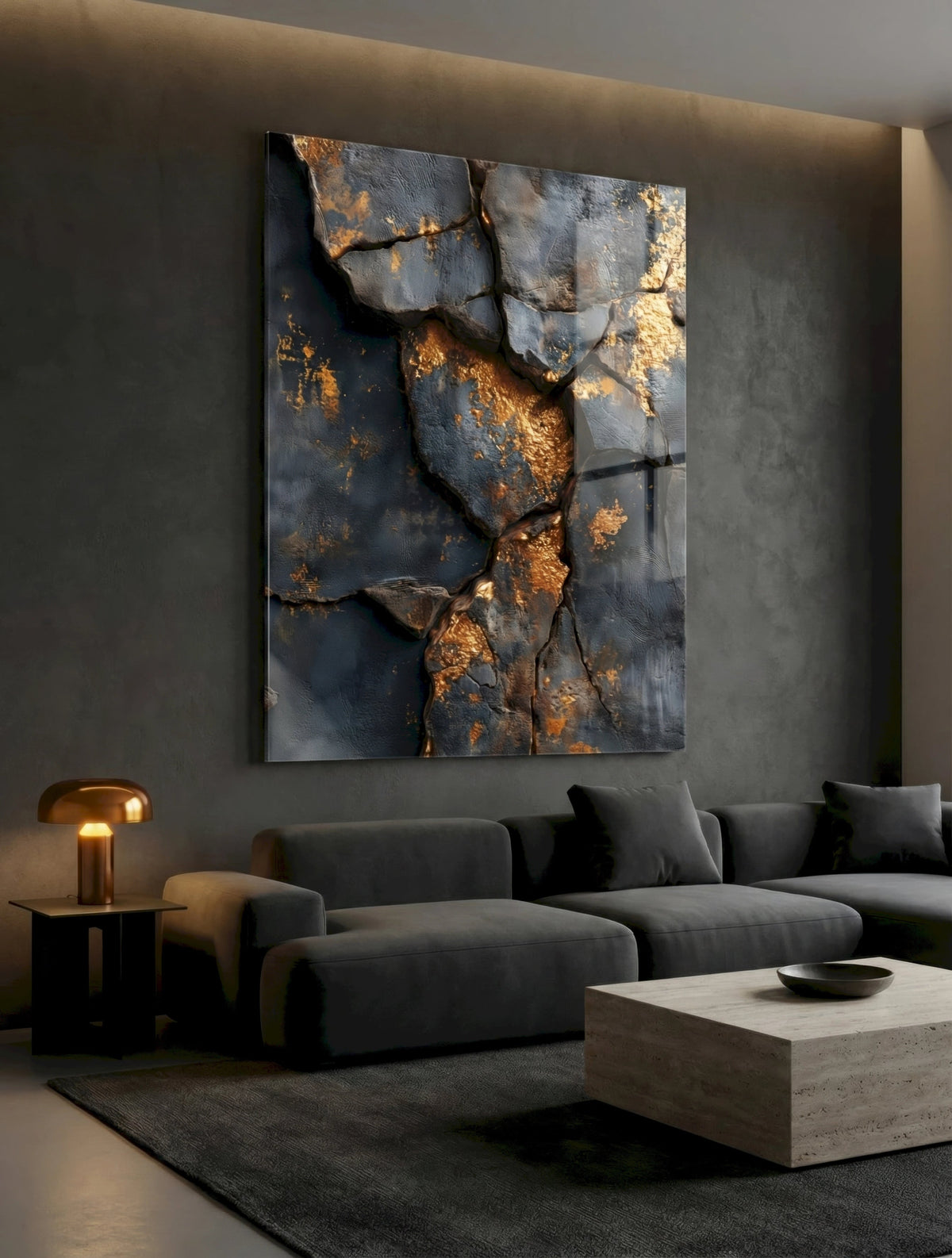 Slate & Gold Patches - M - Vision