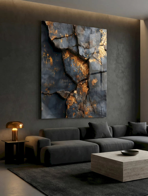 Slate & Gold Patches