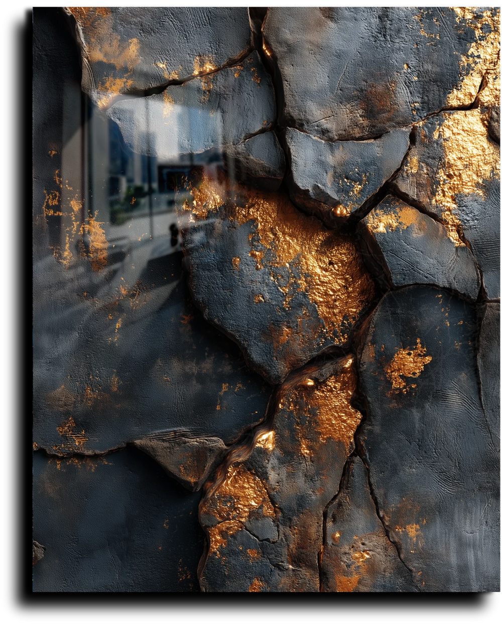 Slate & Gold Patches