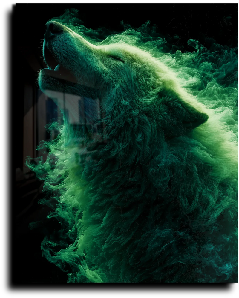 The Green Smoke Wolf - M - Vision